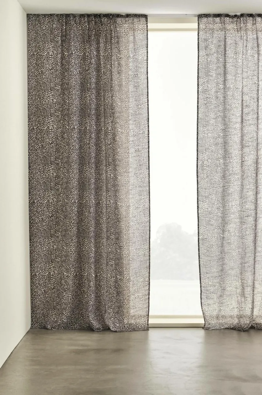 Multifunktionsgardiner|Jotex BARK Multifunktionsgardin 2-pack Svart