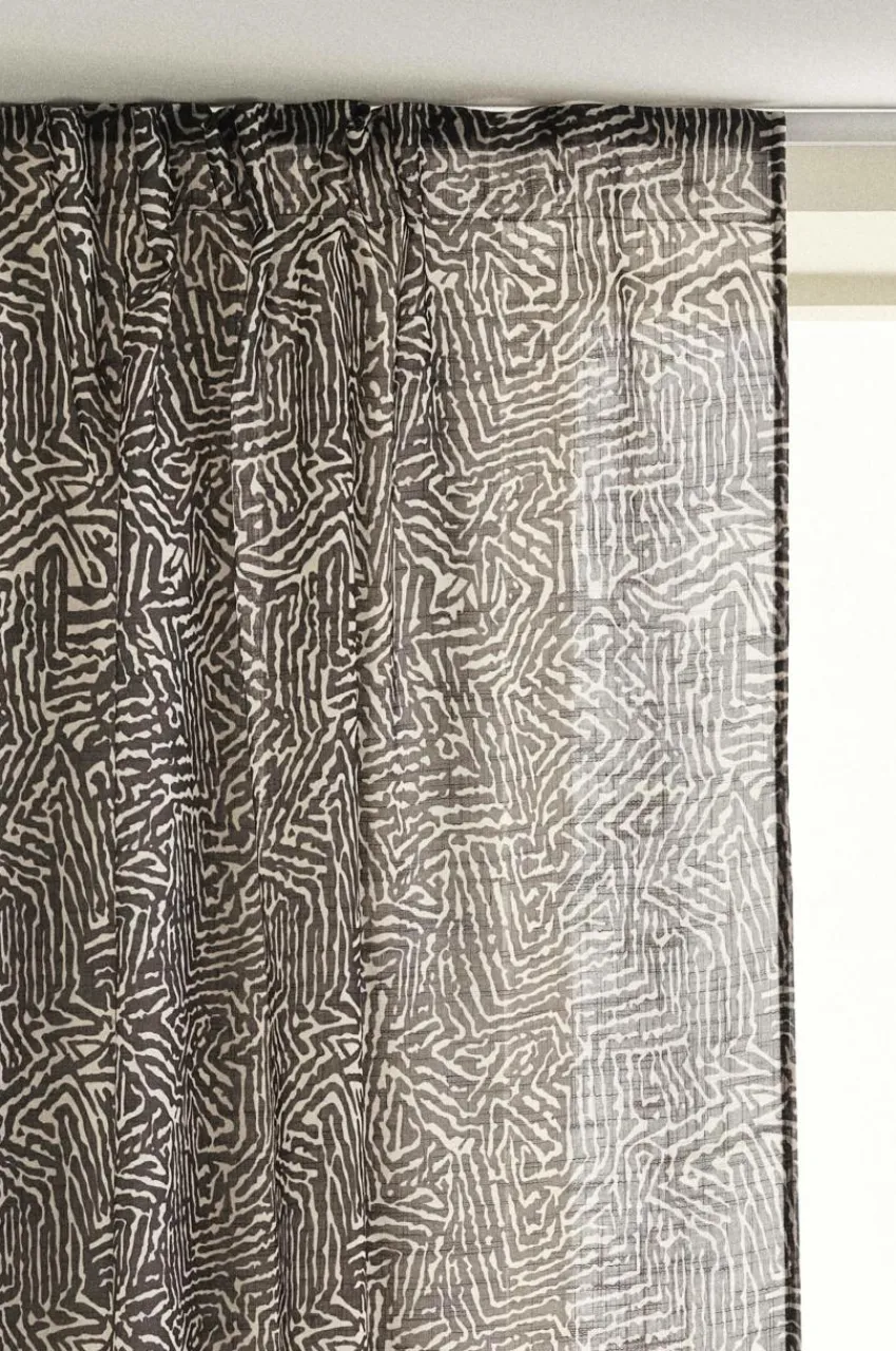 Multifunktionsgardiner|Jotex BARK Multifunktionsgardin 2-pack Svart