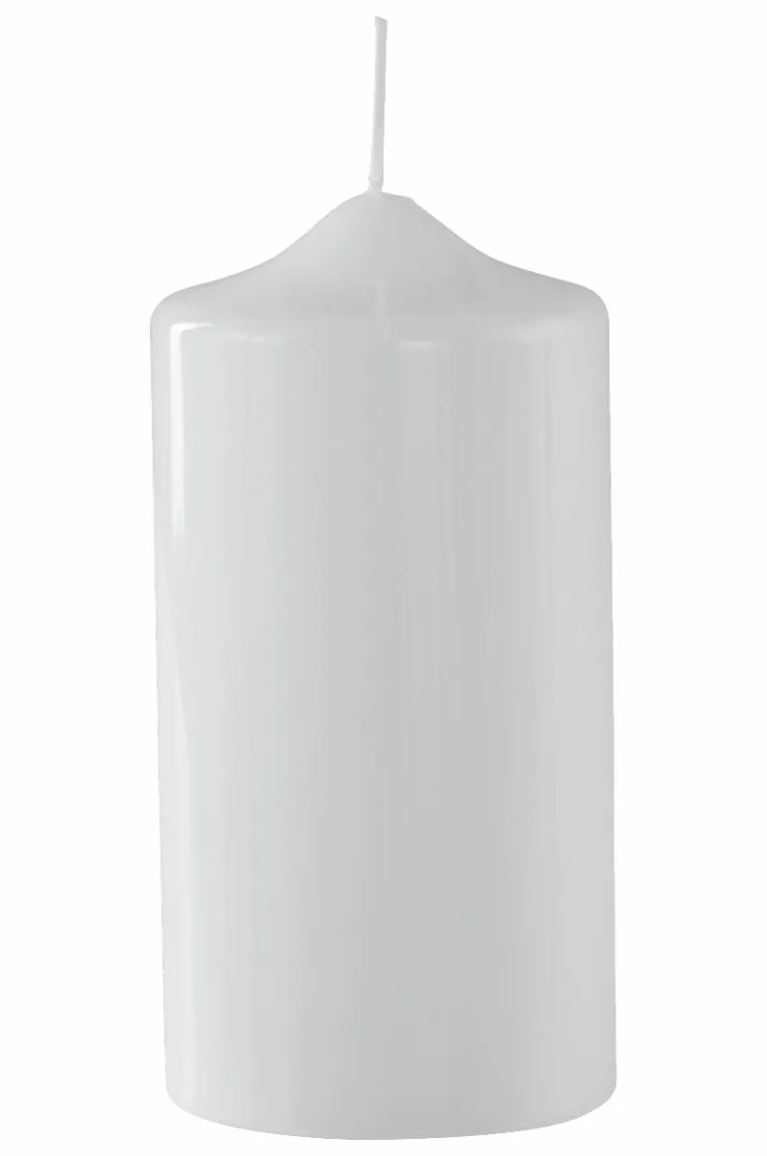 Ljus|Juldekoration|Jotex BECKY LACK Blockljus - Höjd 20 Cm Vit
