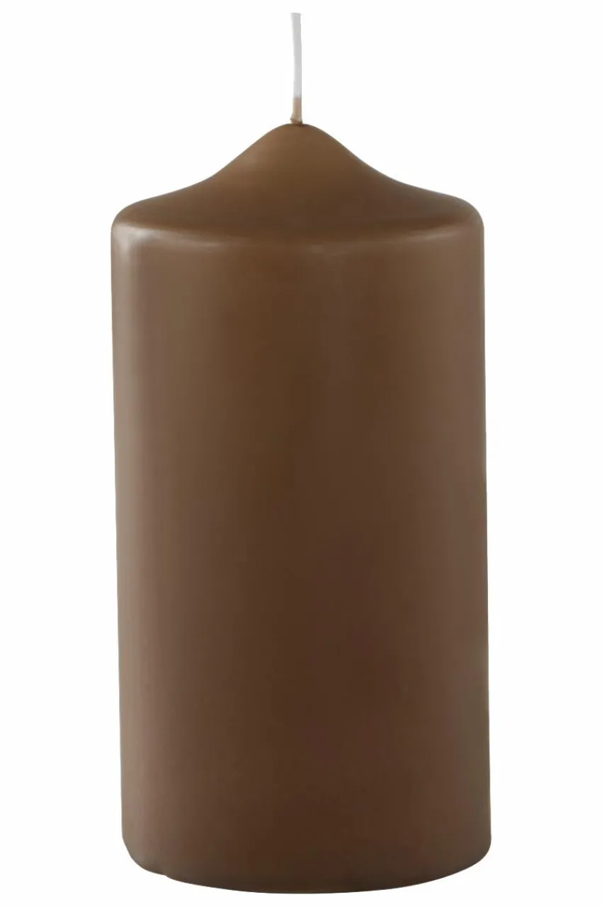 Juldekoration|Ljus|Jotex BECKY MATT Blockljus - Höjd 20 Cm Beige