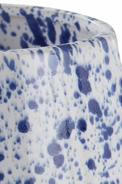Krukor|Jotex BELLADONNA Kruka ø 18 Cm Vit/blå