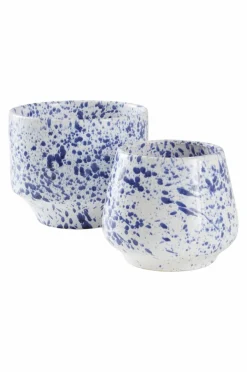 Krukor|Jotex BELLADONNA Kruka ø 21,5 Cm Vit/blå