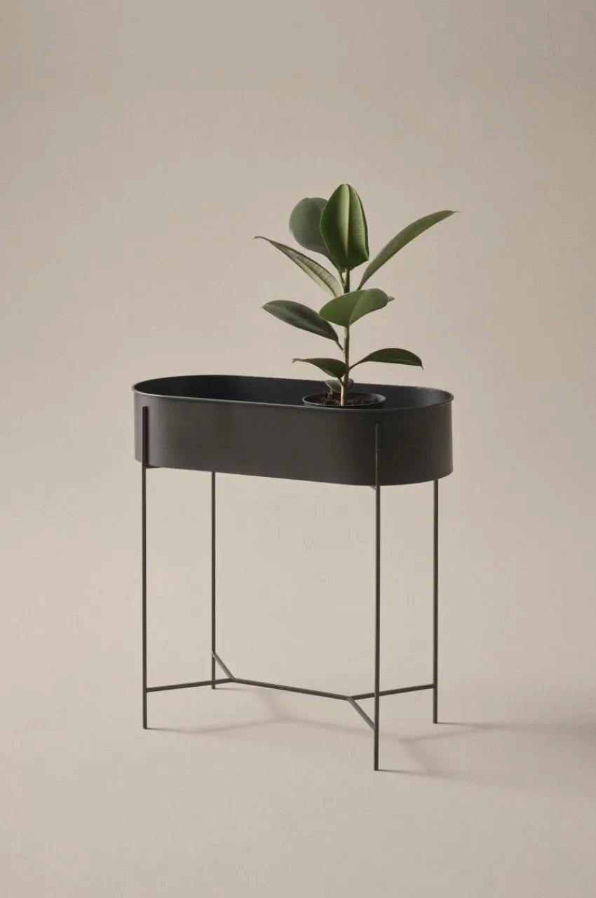 Utekrukor|Utebord|Jotex BELLEMI Blombord Svart