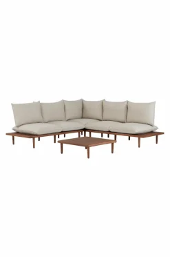 Utebord|Utemöbler|Jotex BELMONT Soffbord 80x80 Cm Teak