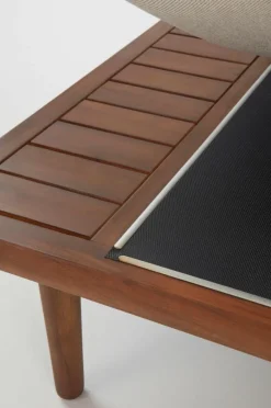 Utesoffor & Utebänkar|Utemöbler|Jotex BELMONT Soffmodul Höger Teak/Beige