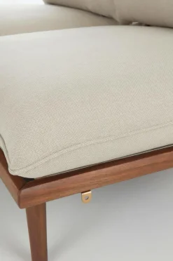 Utesoffor & Utebänkar|Utemöbler|Jotex BELMONT Soffmodul Höger Teak/Beige