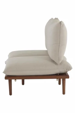Utesoffor & Utebänkar|Utemöbler|Jotex BELMONT Soffmodul Höger Teak/Beige