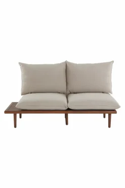 Utesoffor & Utebänkar|Utemöbler|Jotex BELMONT Soffmodul Höger Teak/Beige