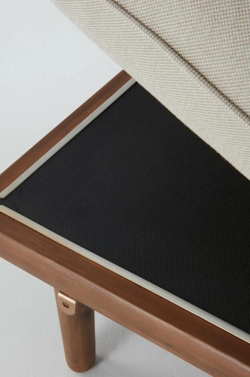 Utesoffor & Utebänkar|Utemöbler|Jotex BELMONT Soffmodul Med Ett Hörn Teak/Beige