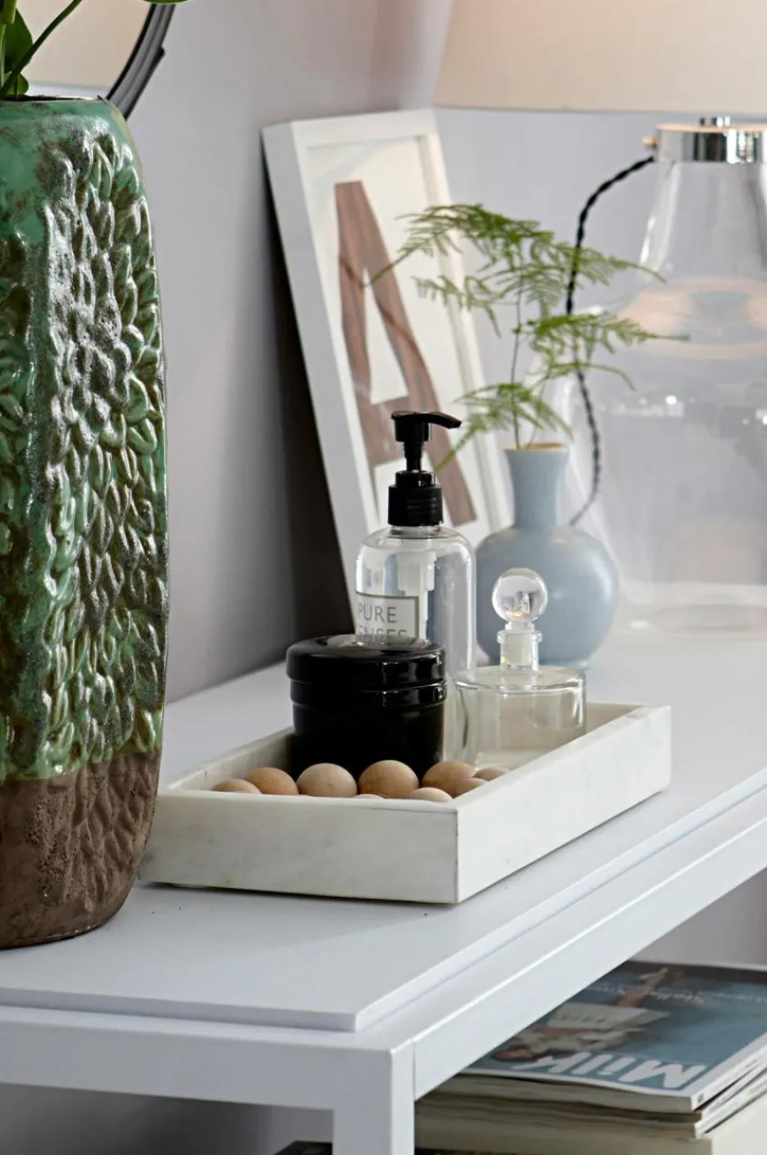 Prydnadssaker|Jotex BIFROST Fat Med Kant Vit