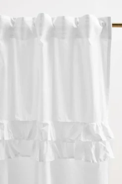 Barngardiner|Jotex BILLY Multifunktionsgardin 2-pack - Ekologisk Vit