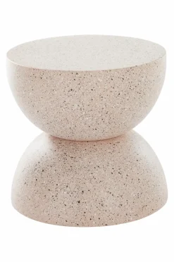 Bord|Jotex BLANES Sidobord ø 35 Cm Puderbeige terrazzo