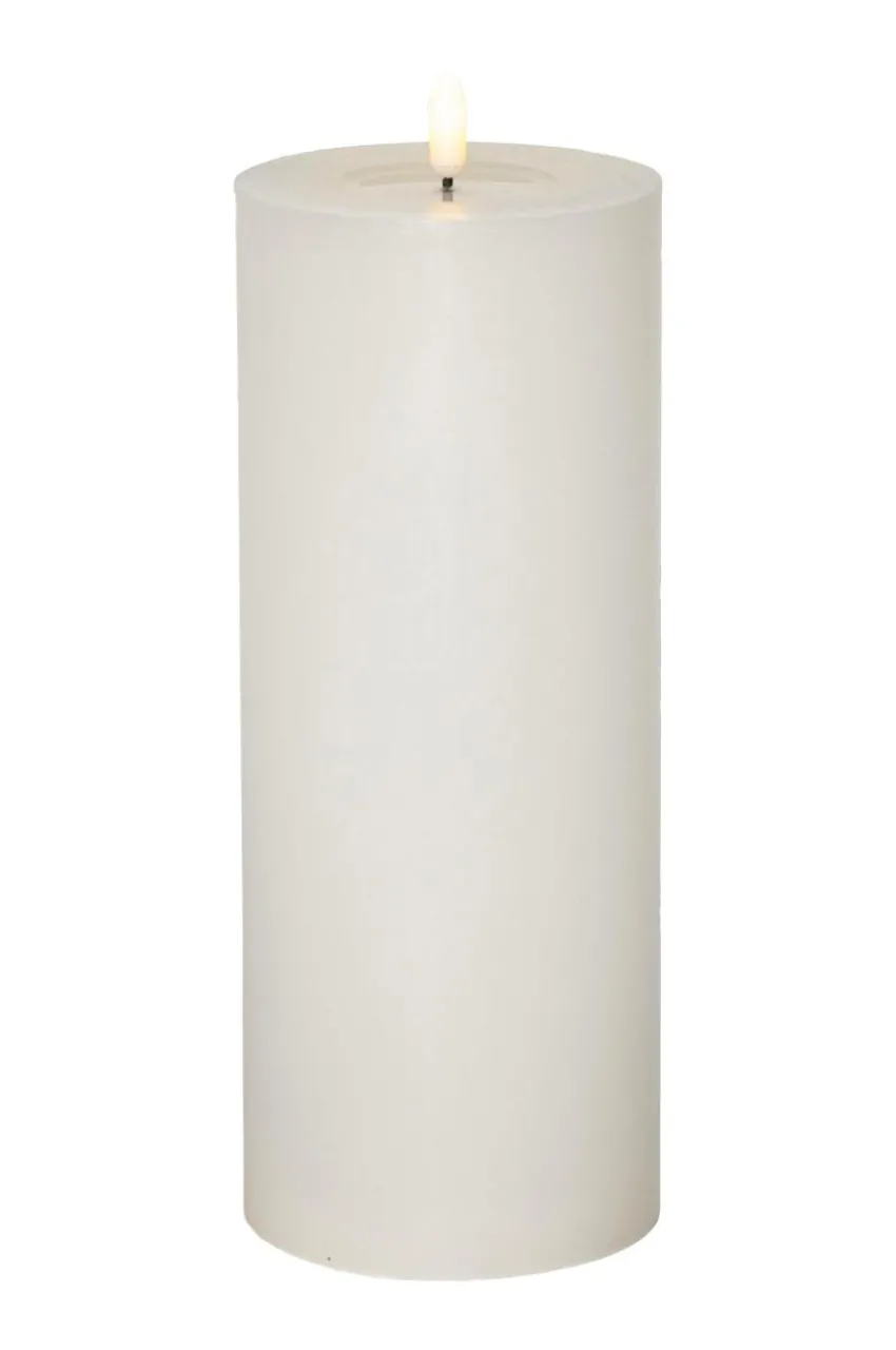 Ljus|Jotex Blockljus Flamme Flow Big 27,5 Cm Vit