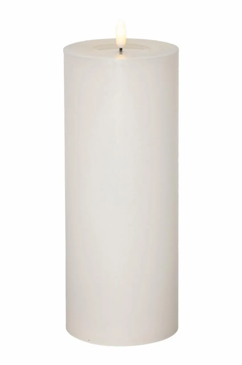 Ljus|Jotex Blockljus Flamme Flow Big 27,5 Cm Vit