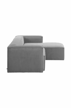 Soffor|Jotex BLOK Soffa 3-sits - Divan Höger Mörk grå