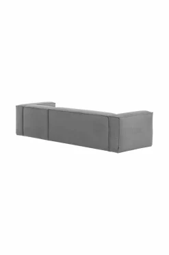 Soffor|Jotex BLOK Soffa 3-sits - Divan Höger Mörk grå