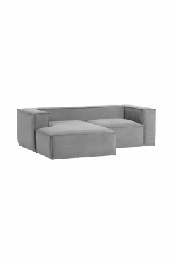 Soffor|Jotex BLOK Soffa 2-sits - Divan Vänster Ljus grå