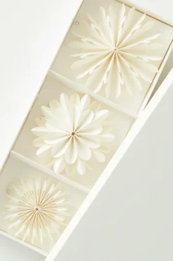 Juldekoration|Jotex BLOSSOM Dekorationshänge 3-pack Naturvit