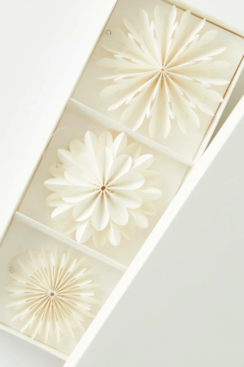 Juldekoration|Jotex BLOSSOM Dekorationshänge 3-pack Naturvit