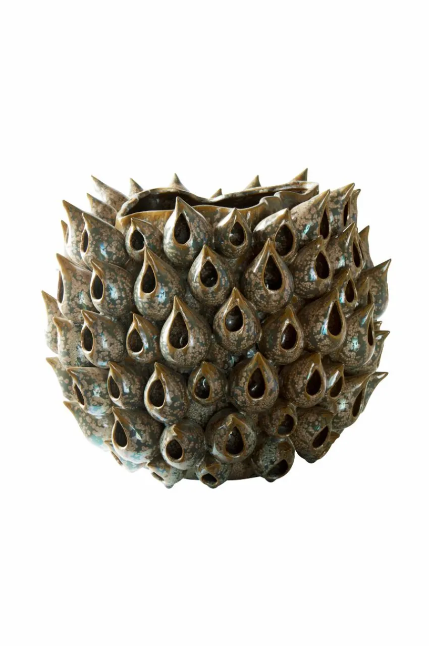 Vaser|Jotex BLOWFISH Vas - Höjd 31 Cm Grå