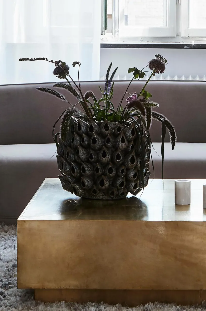 Vaser|Jotex BLOWFISH Vas - Höjd 31 Cm Grå