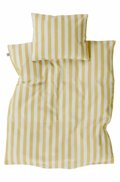 Barnsängkläder|Jotex BOEL BABY Påslakanset Vagn/vagga - Ekologisk Limoncello/vit