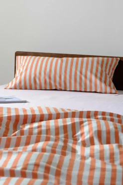 Örngott|Jotex BOEL örngott 90x50 Cm - Ekologisk Ljusblå/orange