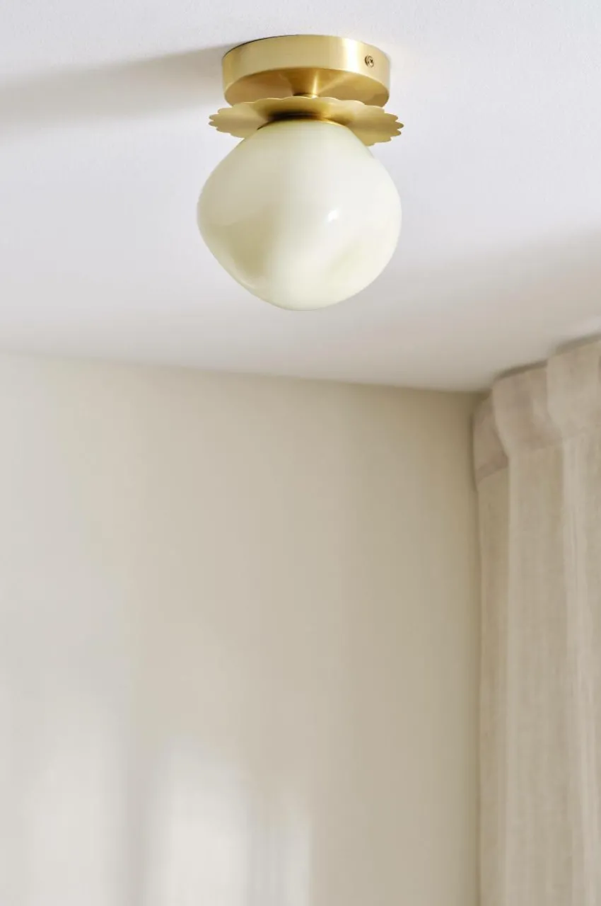 Taklampor|Jotex BON Taklampa Mässing/beige