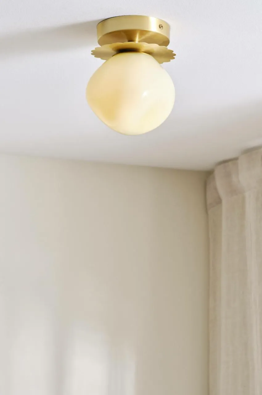 Taklampor|Jotex BON Taklampa Mässing/beige