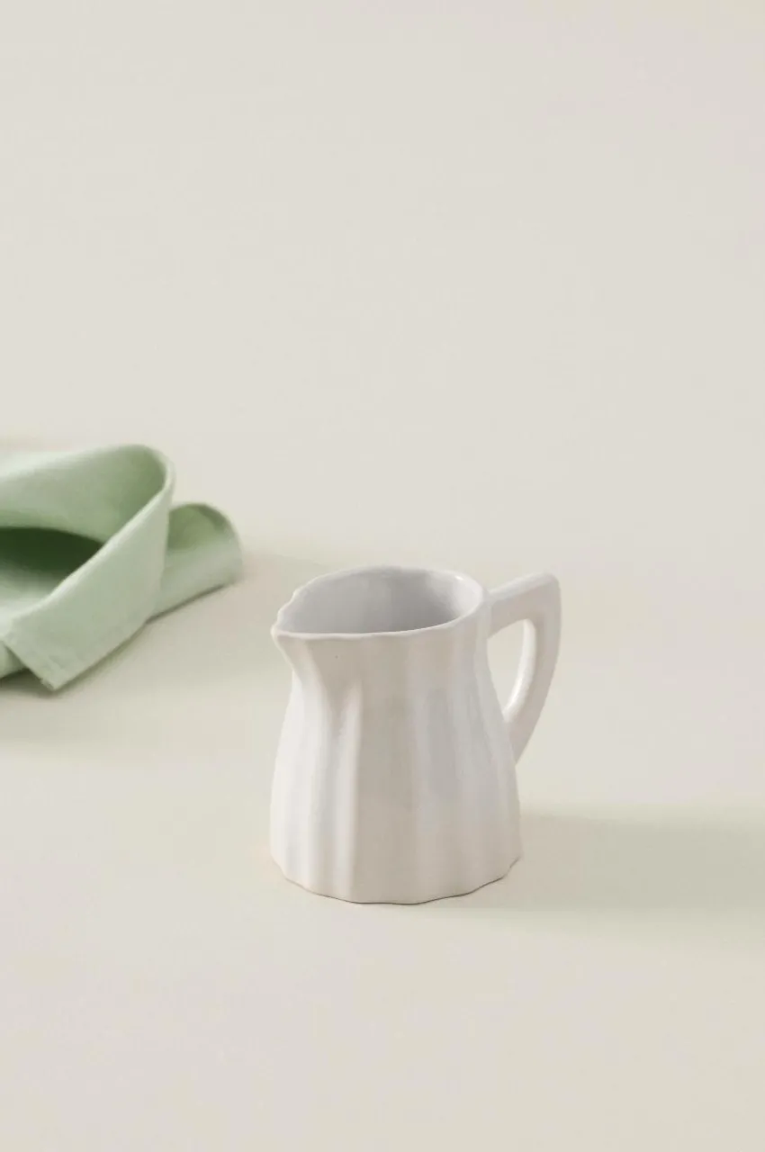 Glas|Jotex BONNIE Mjölkkanna Naturvit