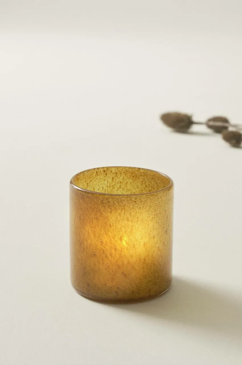 Ljuslyktor|Jotex BOSS Ljuslykta - Höjd 12 Cm Senapsbrun