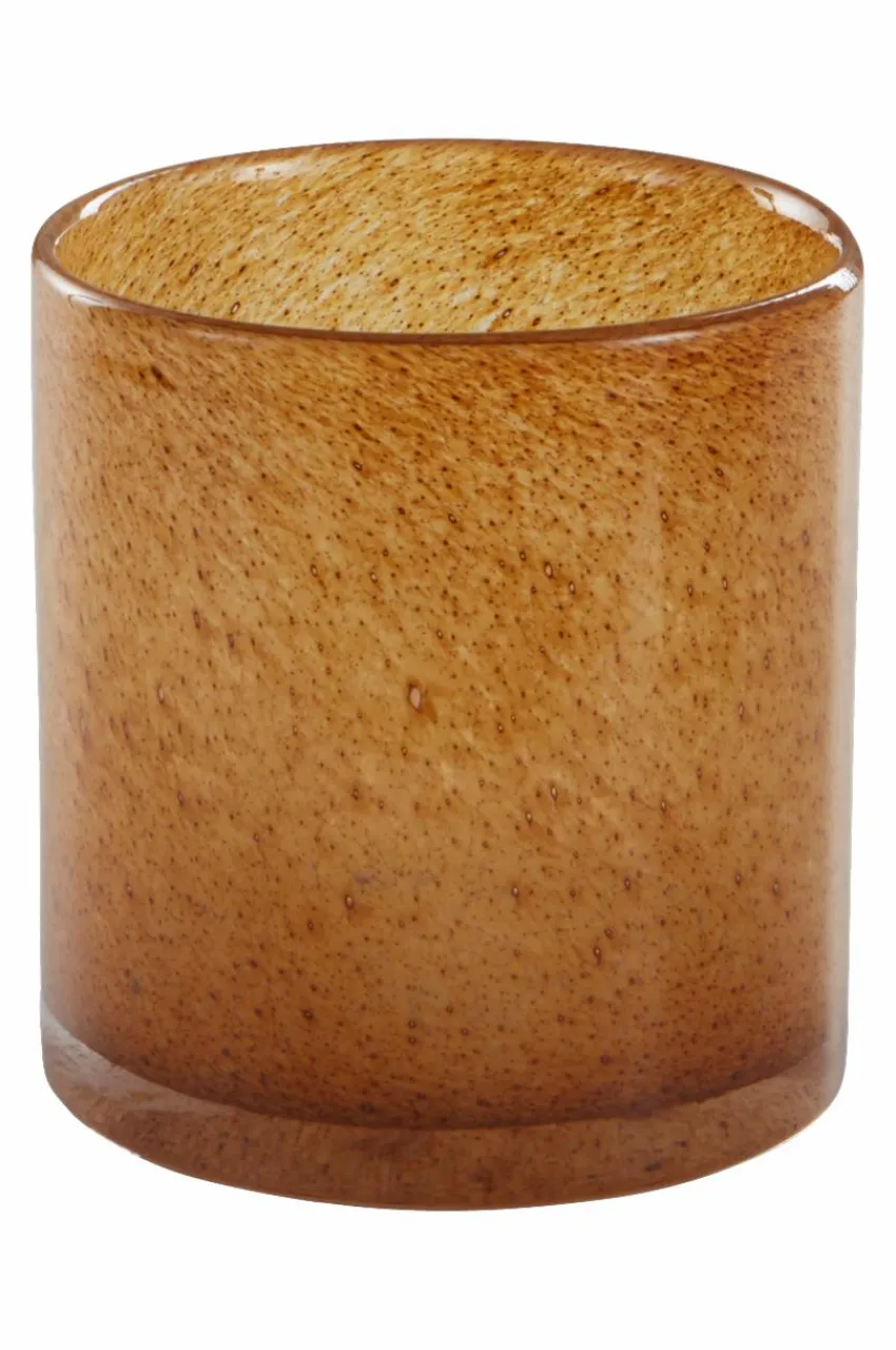 Ljuslyktor|Jotex BOSS Ljuslykta - Höjd 16 Cm Senapsbrun