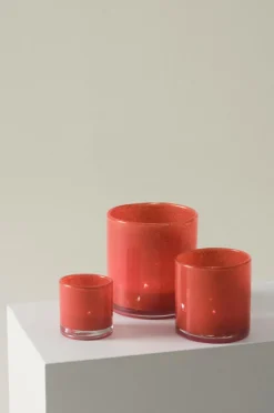 Ljuslyktor|Jotex BOSS Ljuslykta - Höjd 16 Cm Röd