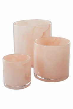 Ljuslyktor|Jotex BOSSY Ljuslykta - Höjd 16 Cm Ljus persika