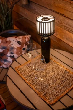 Utebelysning|Utebelysning|Jotex BOTTLE Bordslampa Uppladdningsbar Utomhus Svart