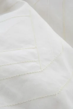 Påslakanset|Jotex BRYONA Påslakanset Dubbelsäng Vit/beige