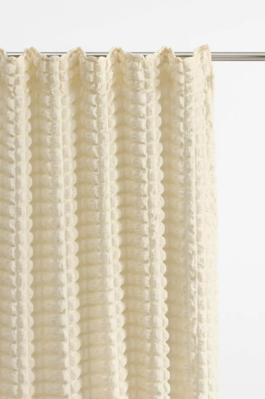 Multifunktionsgardiner|Jotex BUBBLY Multifuktionsgardin - 1 Längd Naturvit