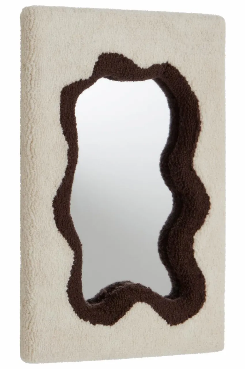 Speglar|Speglar|Jotex BUDDY Spegel - 50 Cm Vit/brun