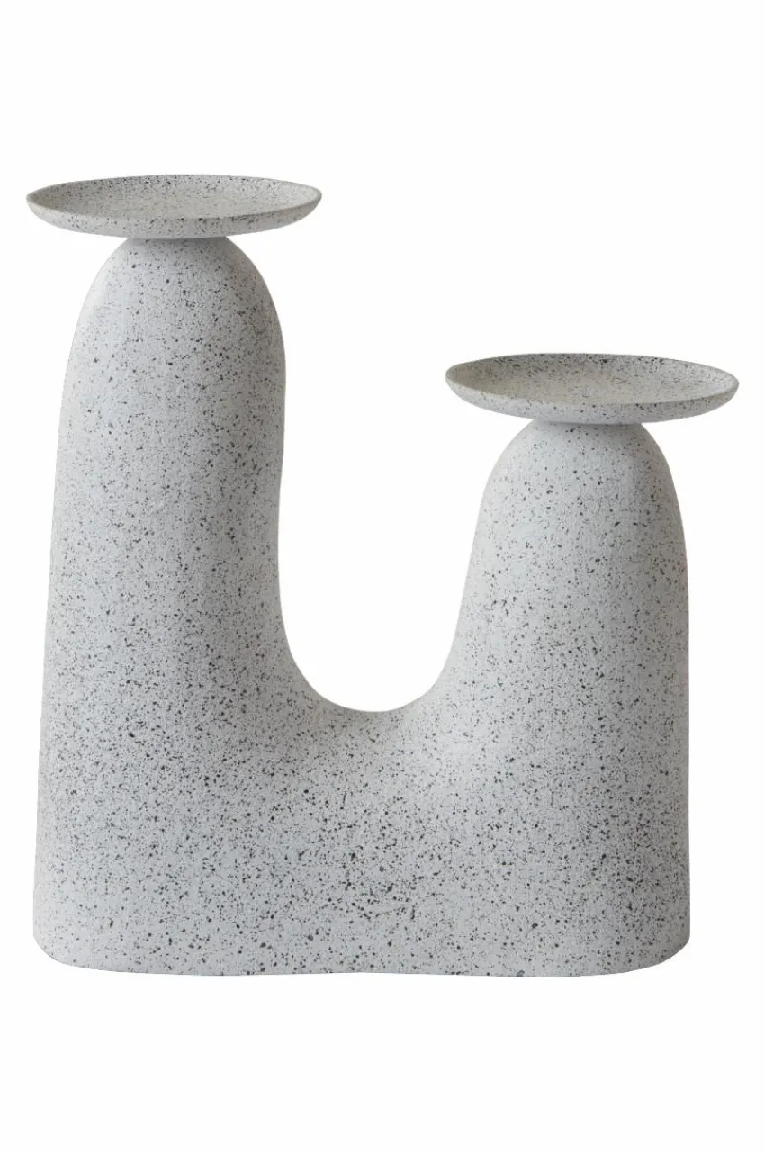 Ljusstakar|Jotex BUILDER Ljusstake Vit/prickig
