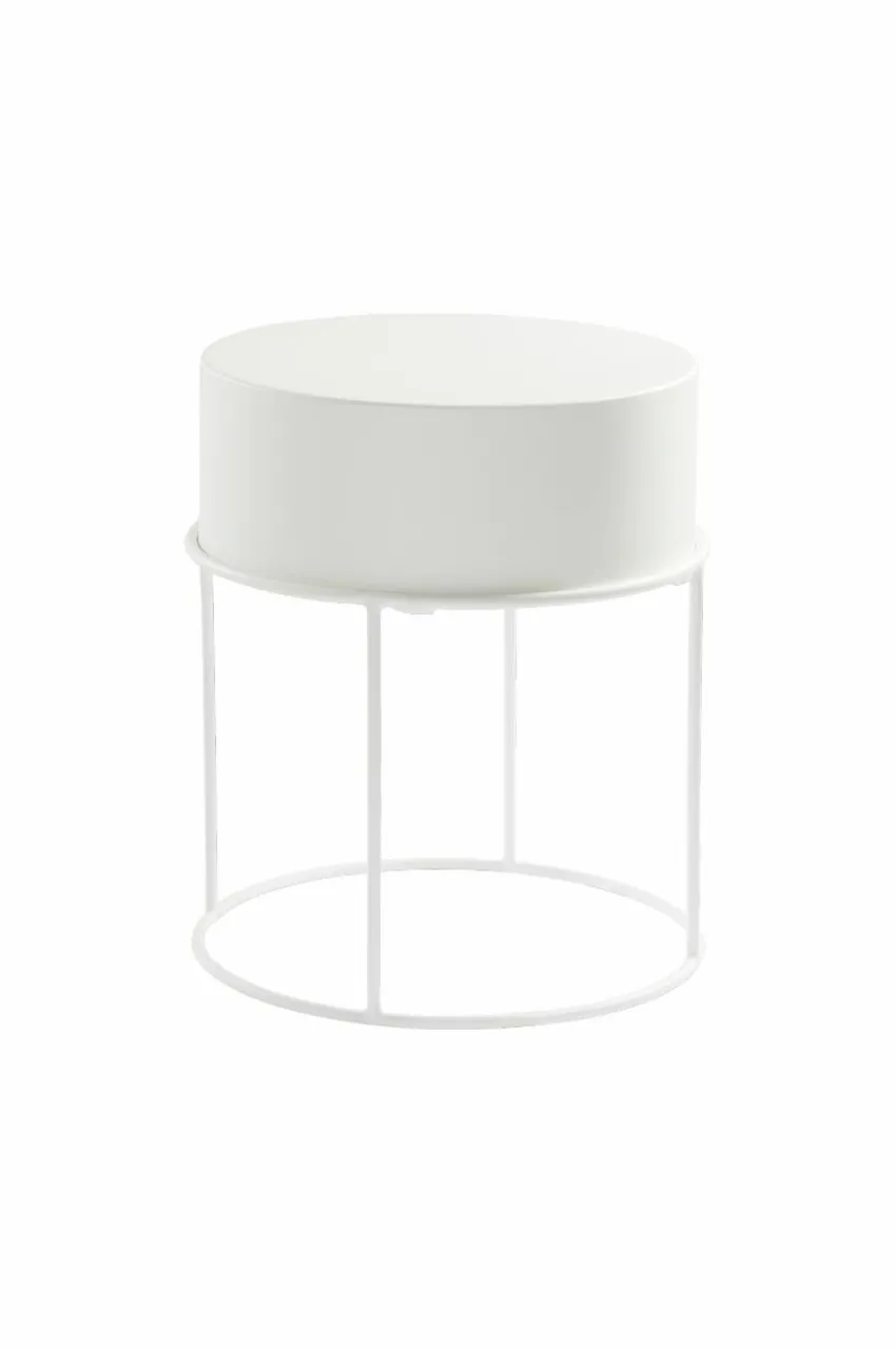 Bord|Jotex BYRON Sidobord ø 40 Cm Vit
