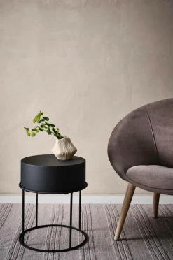 Bord|Jotex BYRON Sidobord ø 40 Cm Svart
