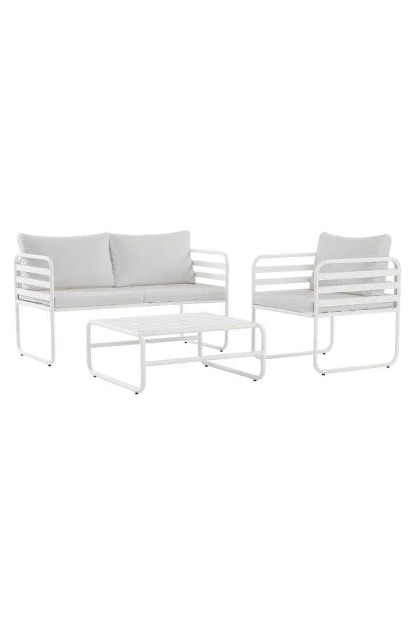 Utefåtöljer|Loungemöbler|Jotex CADIZ Loungestol Vit