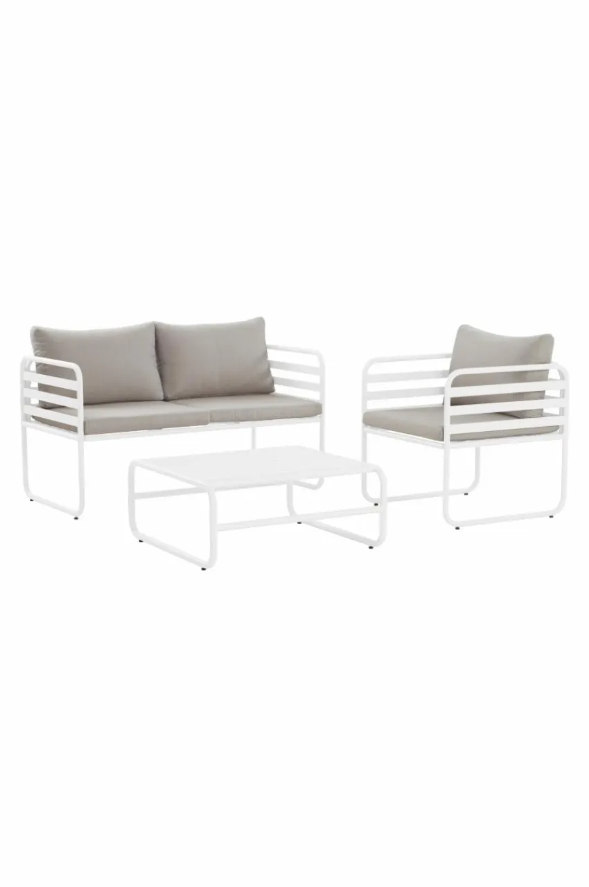 Utefåtöljer|Loungemöbler|Jotex CADIZ Loungestol Vit
