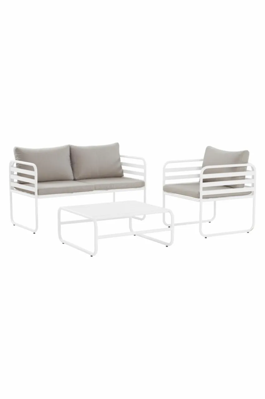 Utebord|Utemöbler|Jotex CADIZ Soffbord Vit