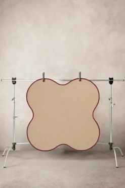 Julgransmattor|Jotex CALLISTO Julgransmatta ø 120 Cm Beige/vinröd