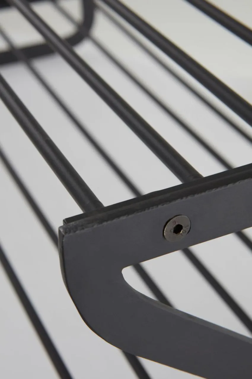 Hallmöbler|Jotex CALVER 2-plans Skohylla Matt svart
