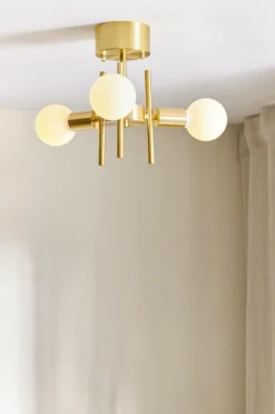 Taklampor|Jotex CANBERRA Taklampa Mässing