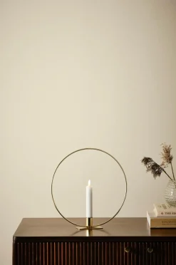 Ljusstakar|Juldekoration|Jotex CANDLE RING Bordsdekoration Med LED-ljus Mässing