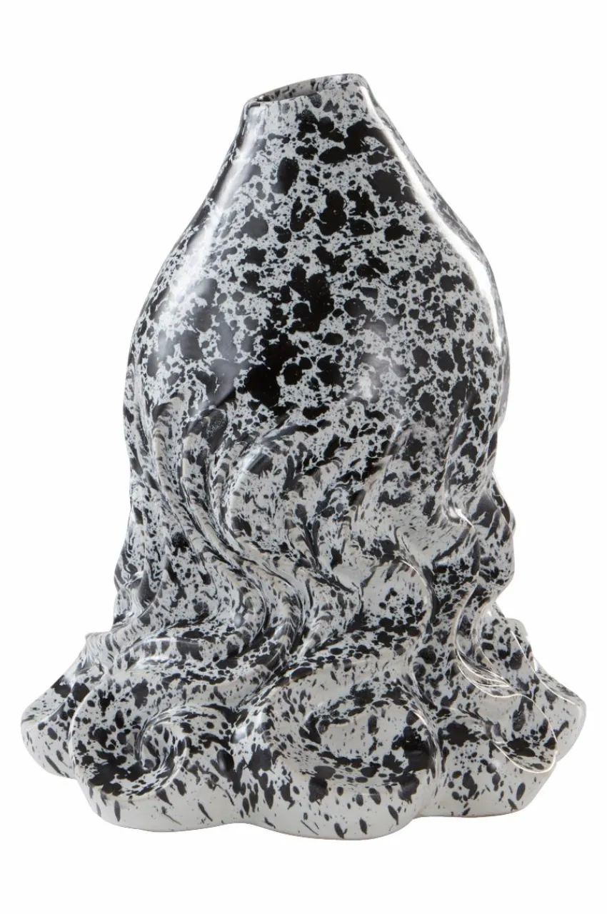 Vaser|Prydnadssaker|Jotex CANYON MULTI Vas/dekoration - Höjd 32 Cm Vit/svart