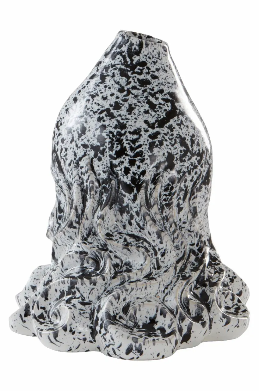 Vaser|Prydnadssaker|Jotex CANYON MULTI Vas/dekoration - Höjd 32 Cm Vit/svart